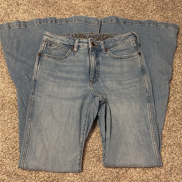 Wrangler High Rise Super Flare Jeans - Picture 4 of 6